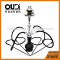 Atacado vidro shisha garrafa metal haste 4 mangueira hookahs venda